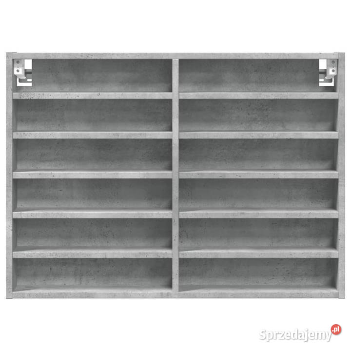 Witryna szarość betonu 80x85x58 materiał Warszawa sprzedam