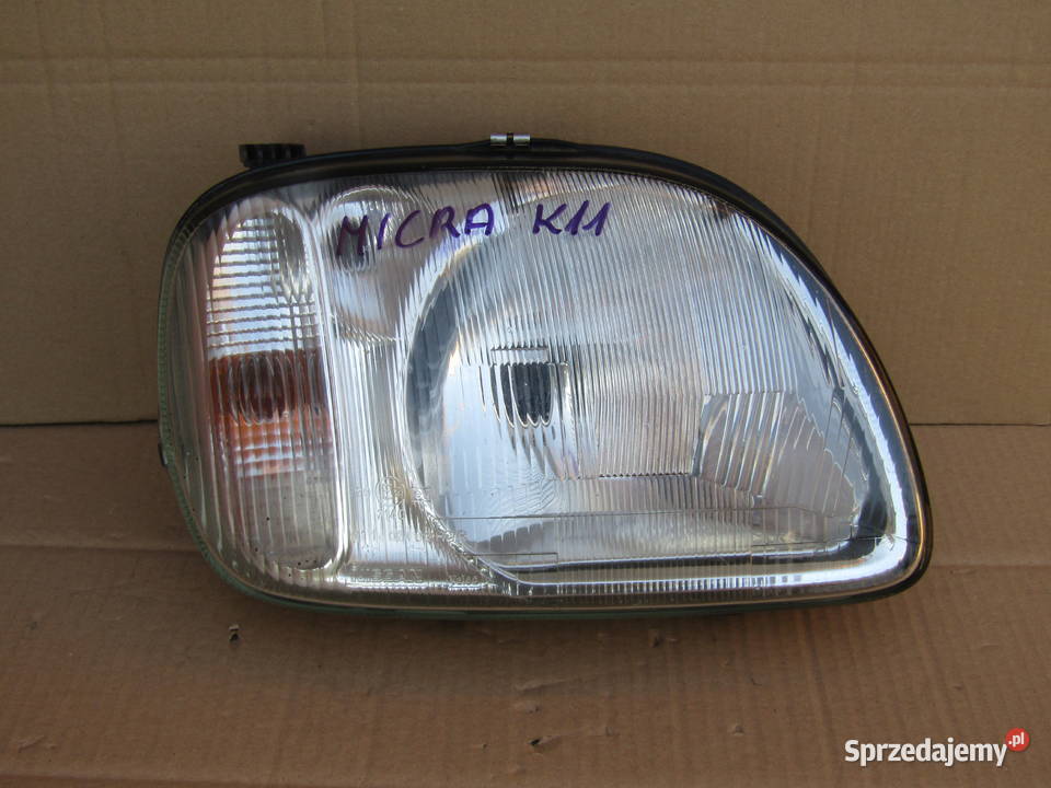 LAMPA PRZEDNIA PRAWA NISSAN MICRA K11 9799 Rok produkcji 1999 Mysłaków sprzedam