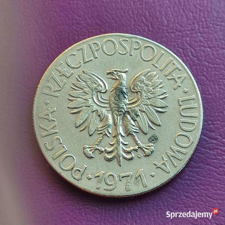 Moneta PRLu 10 ZŁOTYCH 1971 KOŚCIUSZKO Piękna mazowieckie Pruszków