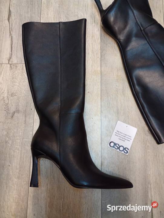 40 ASOS Design czarne Kozaki szpilki wieczorowe Kraków