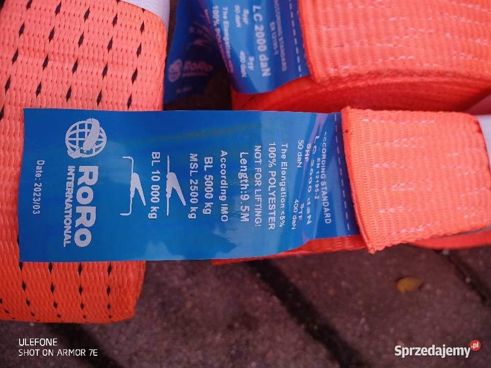 Pasy mocujące transportowe sprzedam