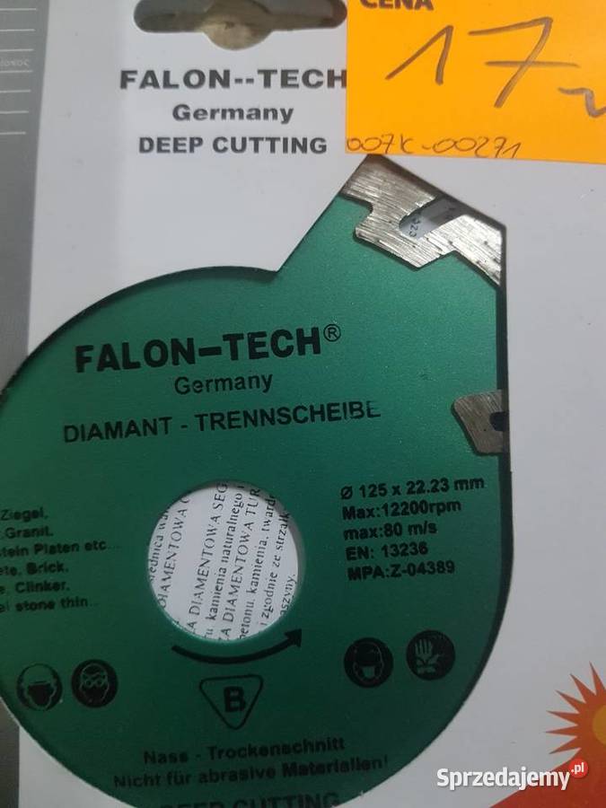 TARCZA DIAMENTOWA FALON TECH 230 MM BETONU Głogowa sprzedam