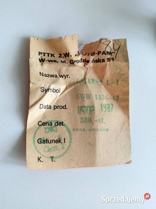 Latarka PTTK FOTOPAM Warszawa vintage Łódź