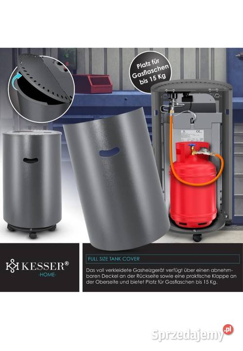 Grzejnik gazowy 4200W Czarnożyły