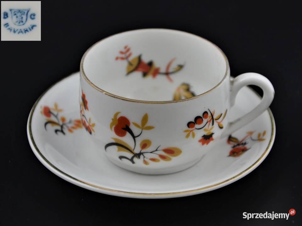 Filiżanka art deco espresso Bareuther Waldsassen Warszawa