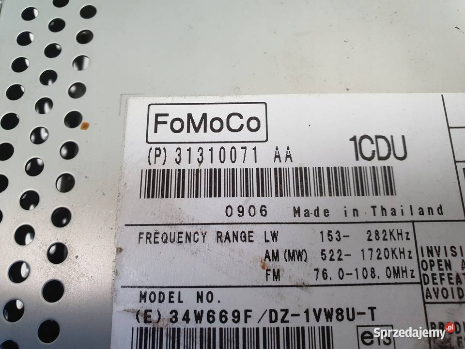 Volvo XC70 V70 III S80 II RADIOODTWARZACZ Radio lubelskie Chełm