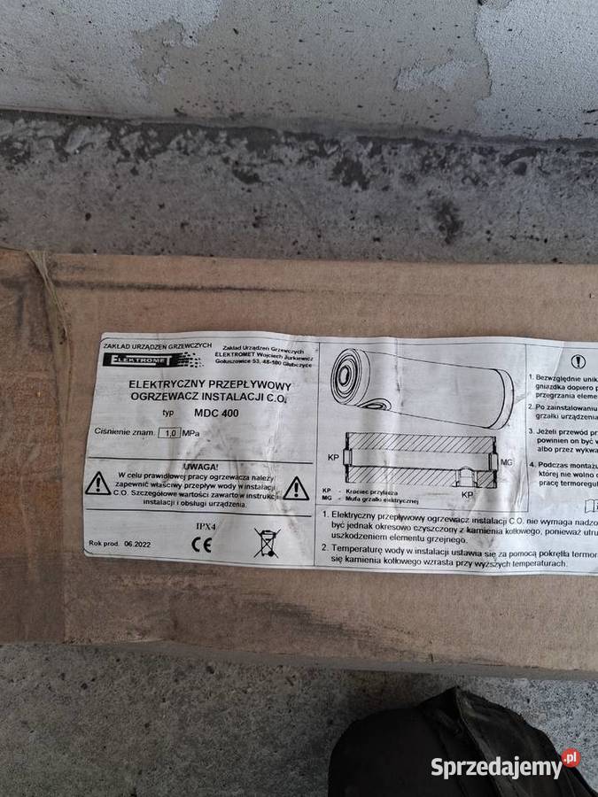 eletryczny przeplywowy ogrzewacz instalacji co kujawsko-pomorskie Sędzin-Kolonia