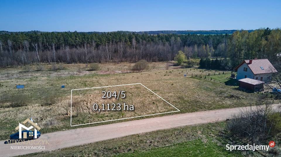 Działka budowlana Krawczyki 011 ha lasu sprzedam