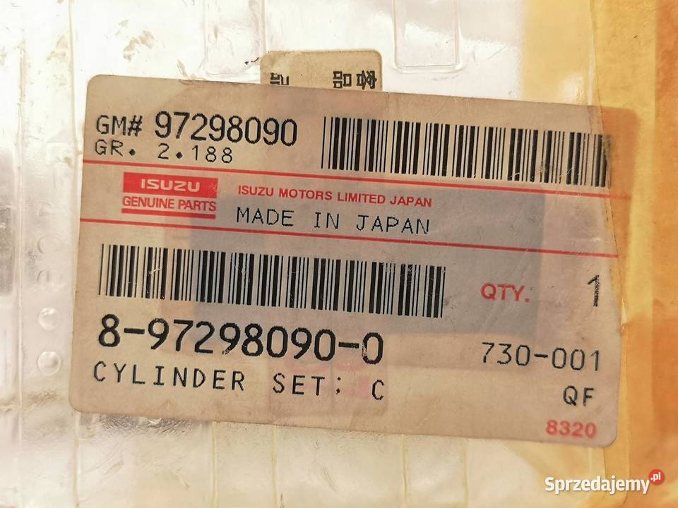 KOMPLET ZAMKÓW ISUZU NOWY ORYGINAŁ 97298090 Pióra wycieraczek