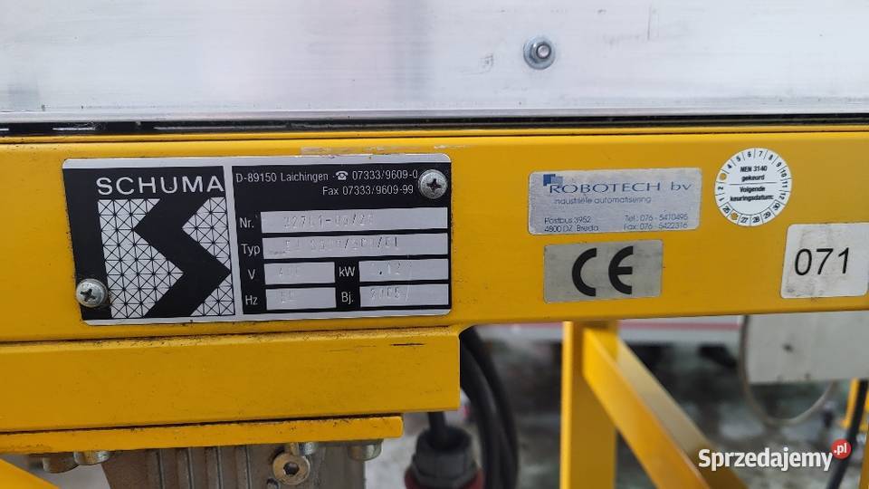 Taśmociąg prosty przenośnik taśmowy płaski zachodniopomorskie