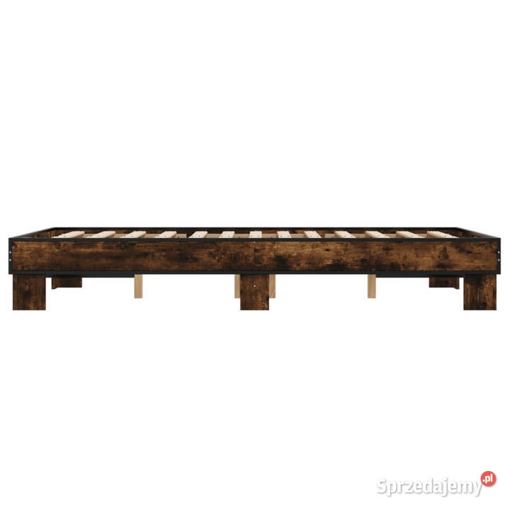 Rama łóżka przydymiony dąb materiał 143cm