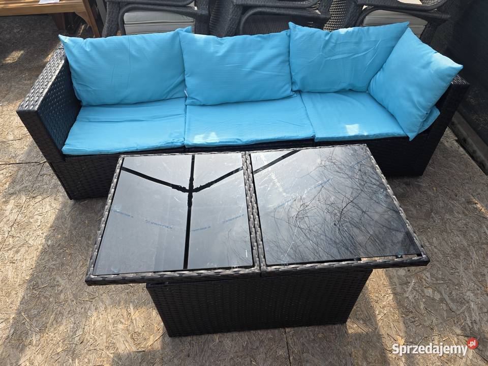 Mebli ogrodowe sofa 3osobowa stolik technorattan Wschowa