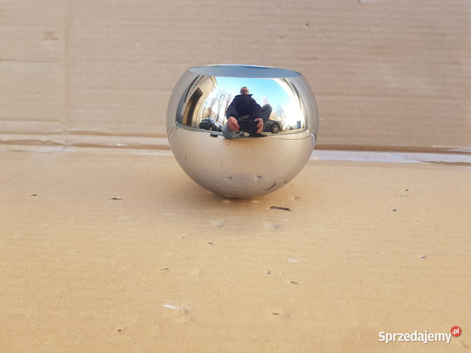 Klosz do lampy KULKA KULA metalowa CHROM 120mm Warszawa