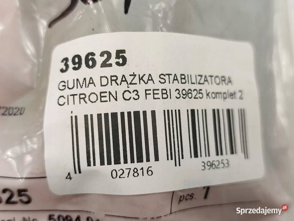 GUMA DRĄŻKA STABILIZATORA 2 CITROEN C3 I FC FN osobowe