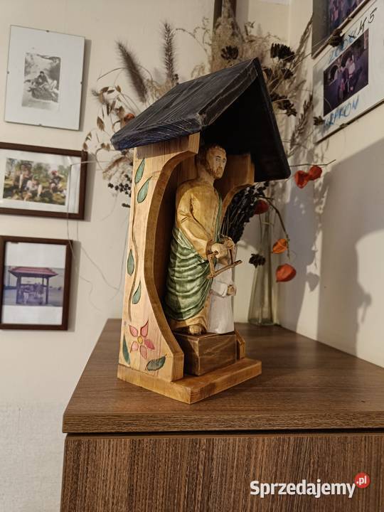 kapliczki figurki drewniane św Józef Franciszek Czarków