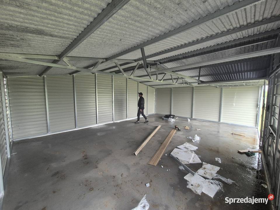 Garaż blaszany dwustanowiskowy 86m Winchester Garaże i miejsca postojowe Piaseczno sprzedam