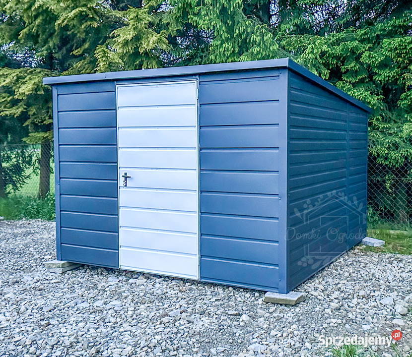 Schowek Domek Ogrodowy 3x3m Antracyt Biały ID570 Kalisz