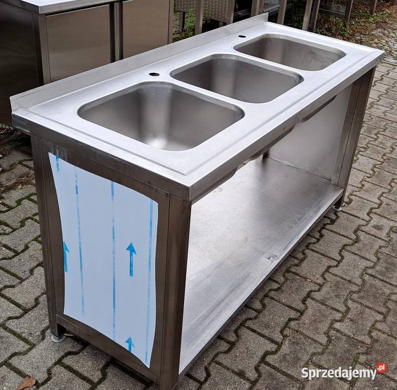 Zlew 3 Komorowy z Półką 1506085 M1209 N Gastronomia