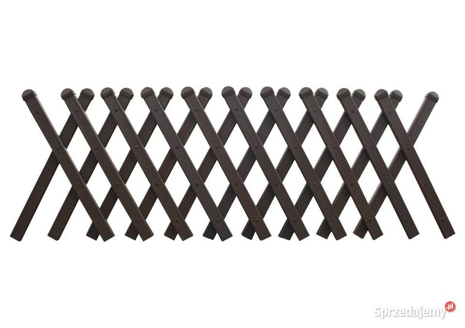 Sztachety Plastikowe z PVC brązowa i czarna Młyniec Pierwszy