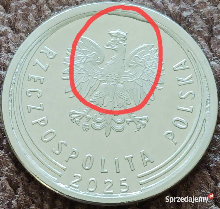 1 Złoty 2025 r Piękny wielodestrukt około