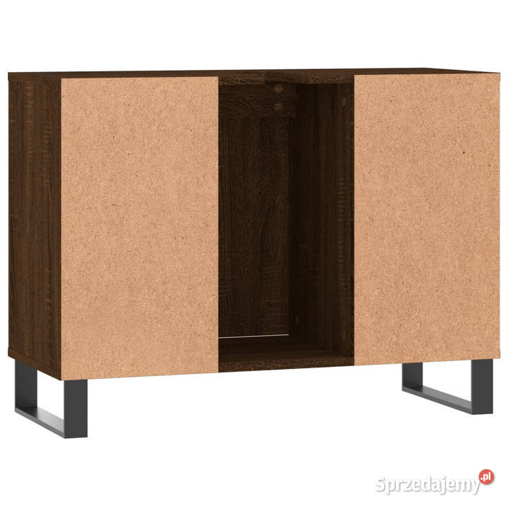 Szafka łazienkowa brązowy dąb 80x33x60 WM831643 Łazienkowe Warszawa