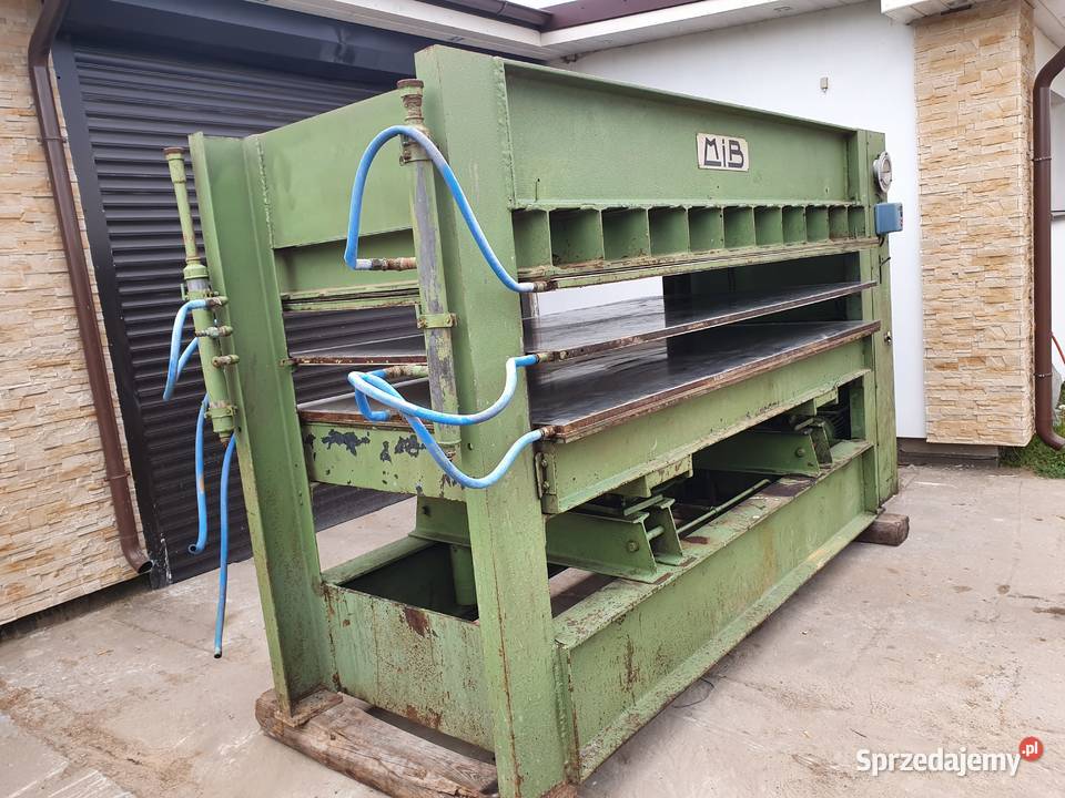 Prasa półkowa MIB stół 250x130 grzana wodą pomorskie Karsin sprzedam