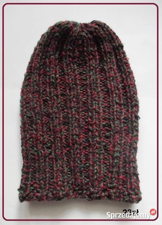 Kapelusz ażurowy hand made melanż szarościhand Łódź sprzedam