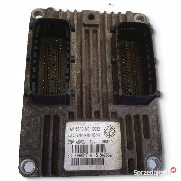 Fiat 500 12 8V STEROWNIK SILNIKA komputer Układ elektryczny, zapłon Chełm