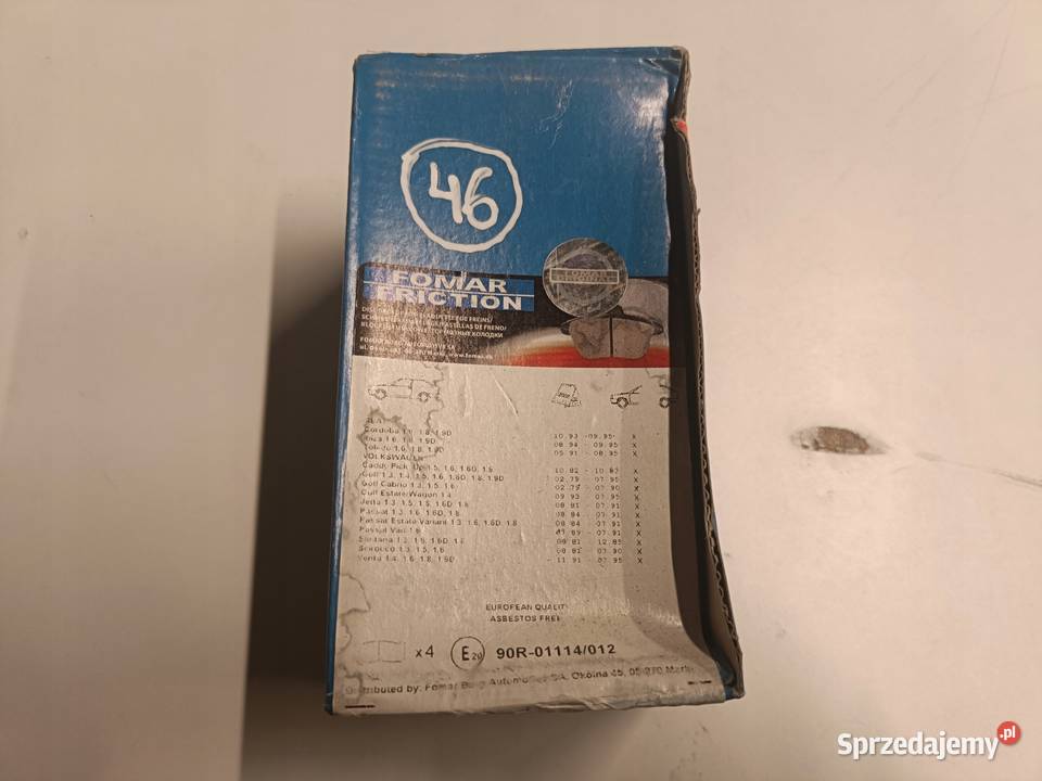 Seat Ibiza II Cordoba I Toledo VW Golf III Klocki hamulcowe lubelskie Rudka