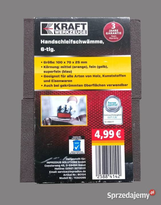 Kraft gąbki do ręcznego szlifowania 6 Chrzanów