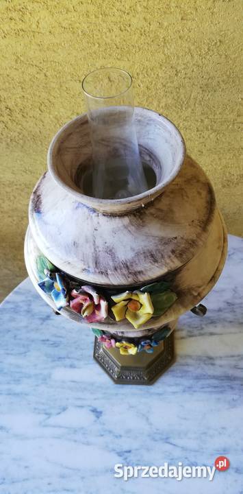 Lampka stołowa oryginalna naftowa ceramiczna mazowieckie Garwolin