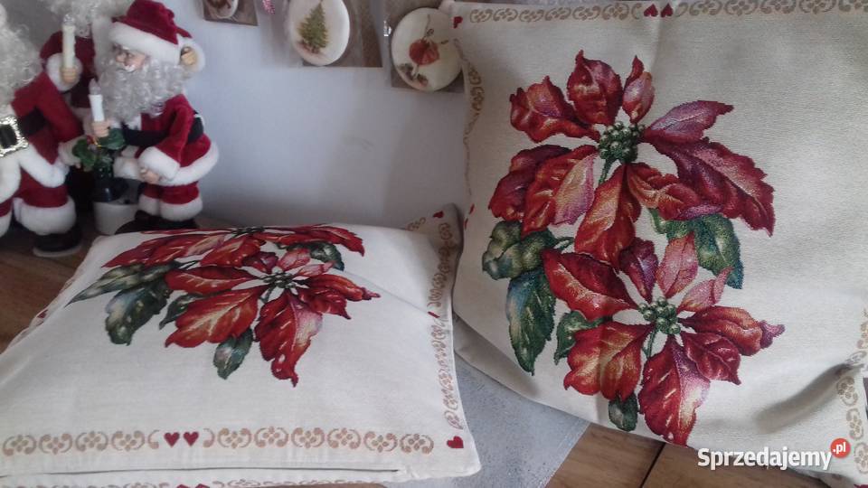 Poszewka gobelinowa świąteczna 2 gwiazda śląskie Bieruń