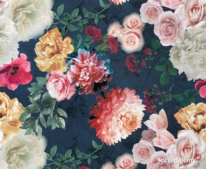 Piwonie D135 tkanina dekoracyjna obiciowa inny kolor Poznań sprzedam