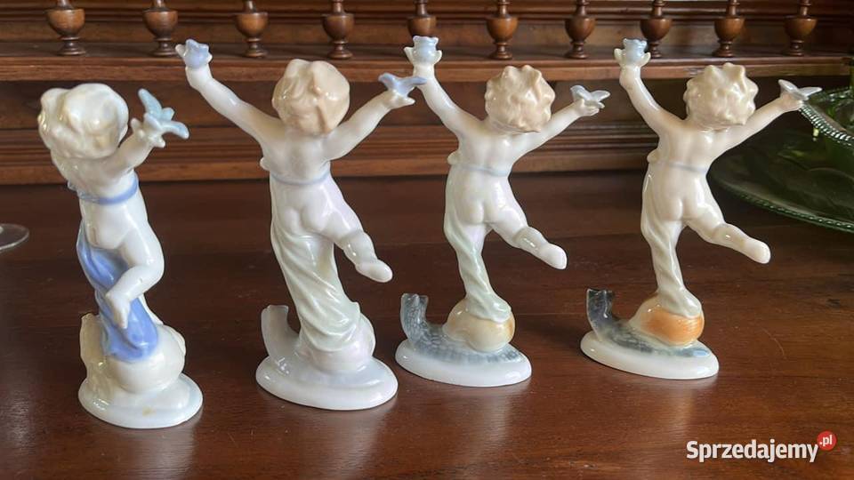 Wiosna Figurki Pory Roku Ilmenau Porzellanfabrik pomorskie Gdańsk