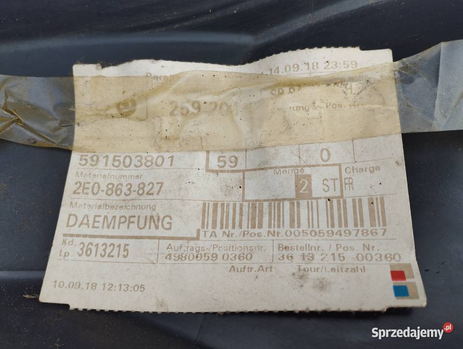 Nadkole lewe przód Volkswagen Crafter SPRINTER Bochnia sprzedam