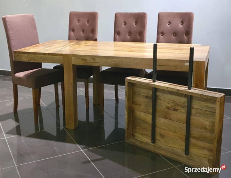 Rozkładany stół drewniany 140x90 do 260x90 Lublin