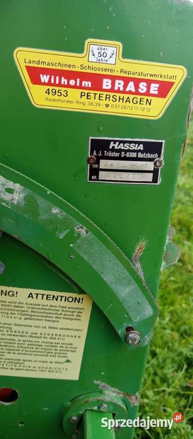 Siewnik Hassia 3 m talerzowy
