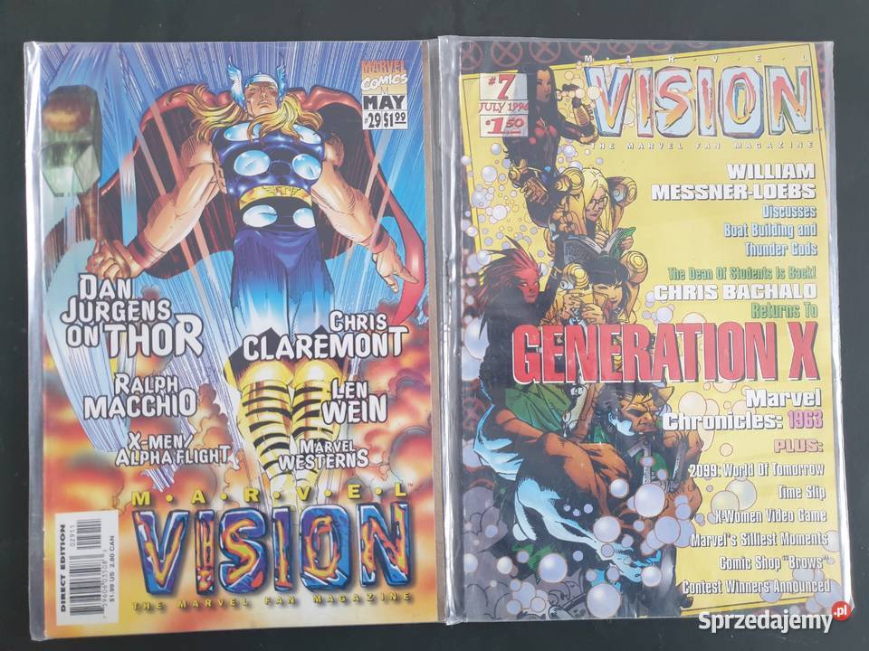 Zestaw 7 oryginalnych komiksów Marvel USA Superbohaterowie pomorskie Gdynia sprzedam