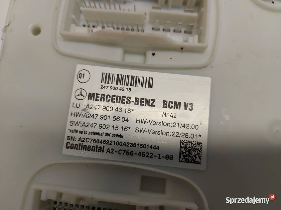 Mercedes EQA 250 W243 MODUŁ STEROWNIK BCM
