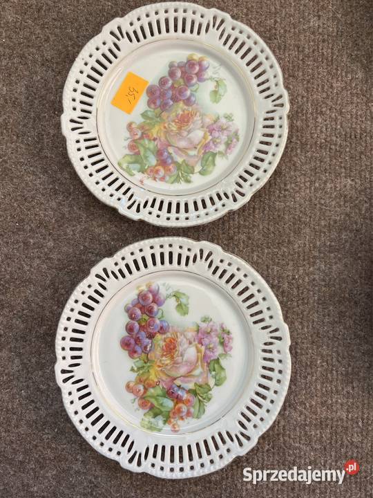 Talerzyk z winogronami i kwiatami Nietypowe Gdańsk
