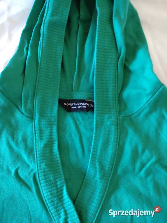 Bluza zielona krótkie rękawy kaptur Dorothy krótki Warszawa