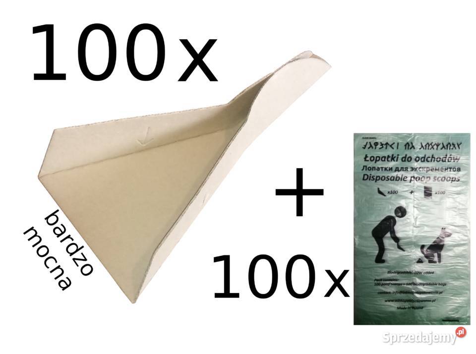 Łopatki do zbierania odchodów woreczki Gdańsk