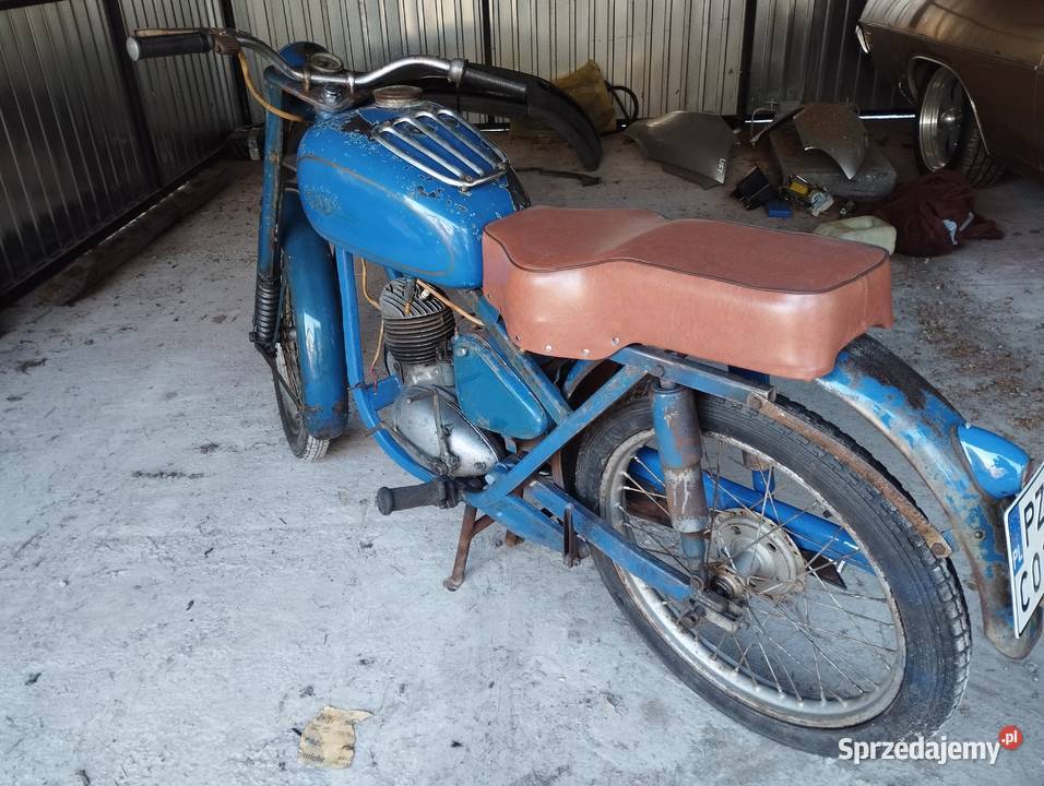 WSK 1957 oryginał niebieski lakier lubelskie Krasnystaw