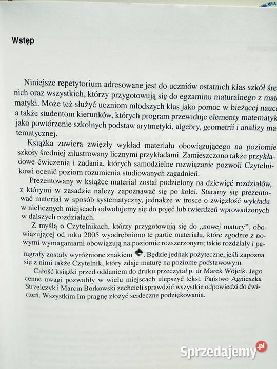 Repetytorium z matematyki outlet książki używane