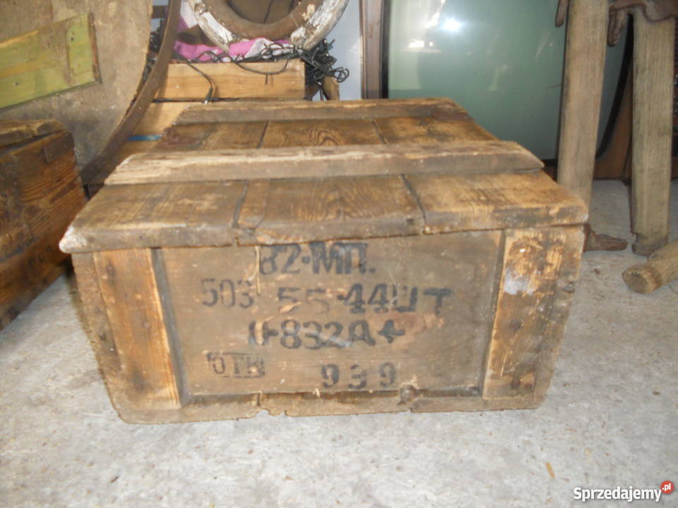 stare drewniane skrzynki Majdan Golczański sprzedam