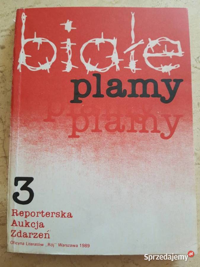 Białe plamy Reporterska Aukcja Zdarzeń 3 1989 śląskie Bielsko-Biała sprzedam