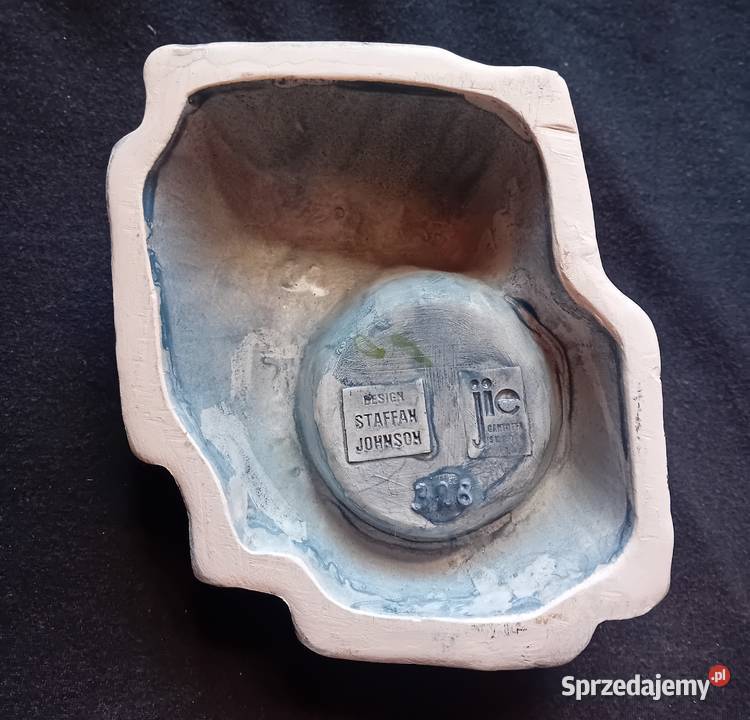 Ceramiczna trójwymiarowa rzeźba górskie jeziorko Porcelana i szkło Porcelana i szkło Koźminek