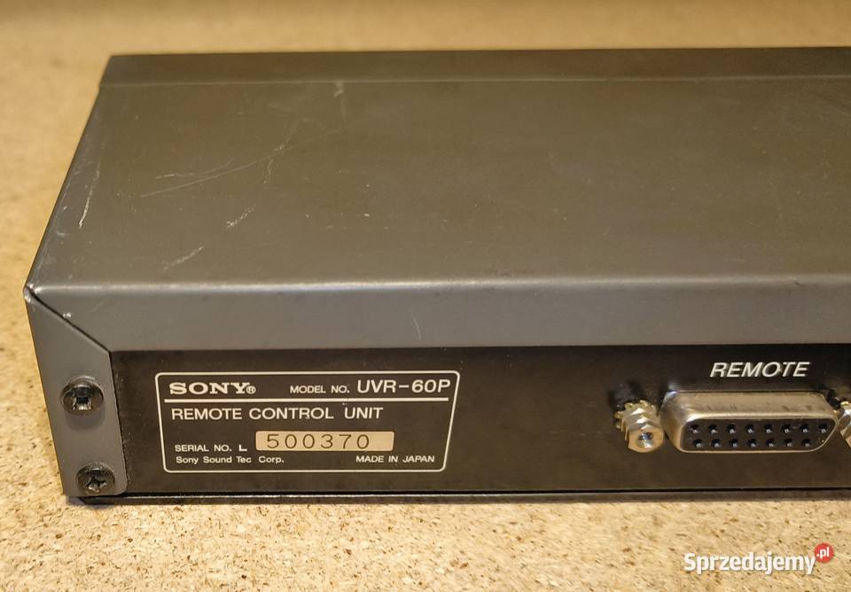 Sony UVR60P Remote control unit Magnetowidy