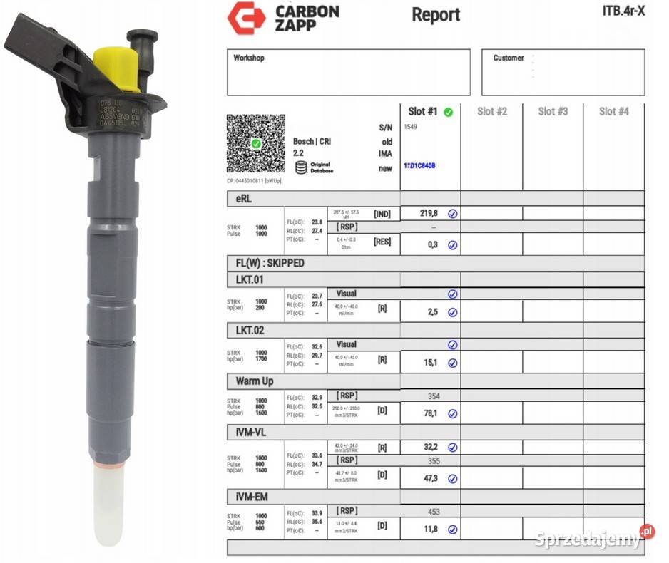 Wtryskiwacz BOSCH 0445115029 do VW Crafter 25 dostawcze kujawsko-pomorskie Bladowo