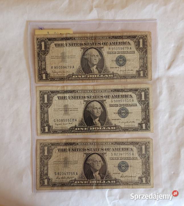 O 2 USA 1 Dollar Silver Certificate 1957 1957A